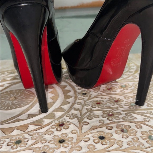 Christian Louboutin Black and Red Heels - Picture 7 of 7